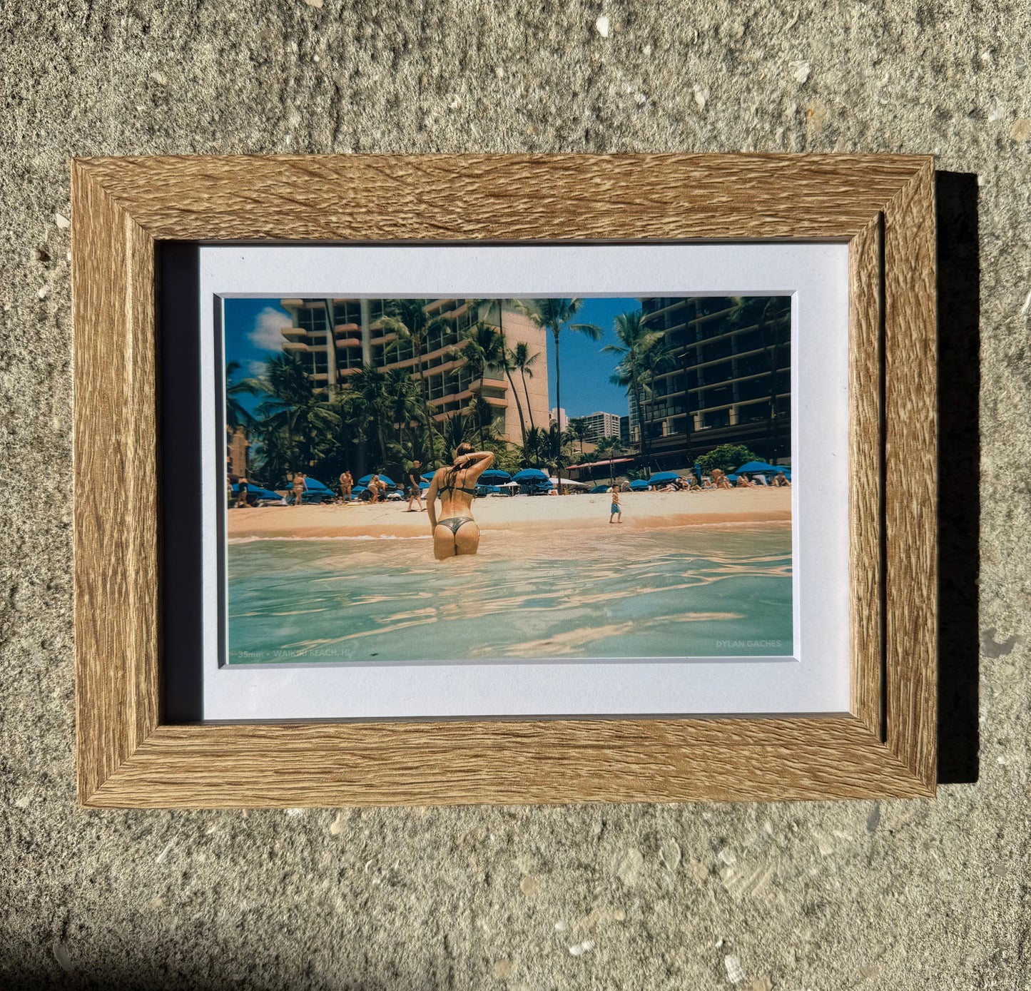WAIKIKI BEACH (5”x7” FRAMED PRINT)