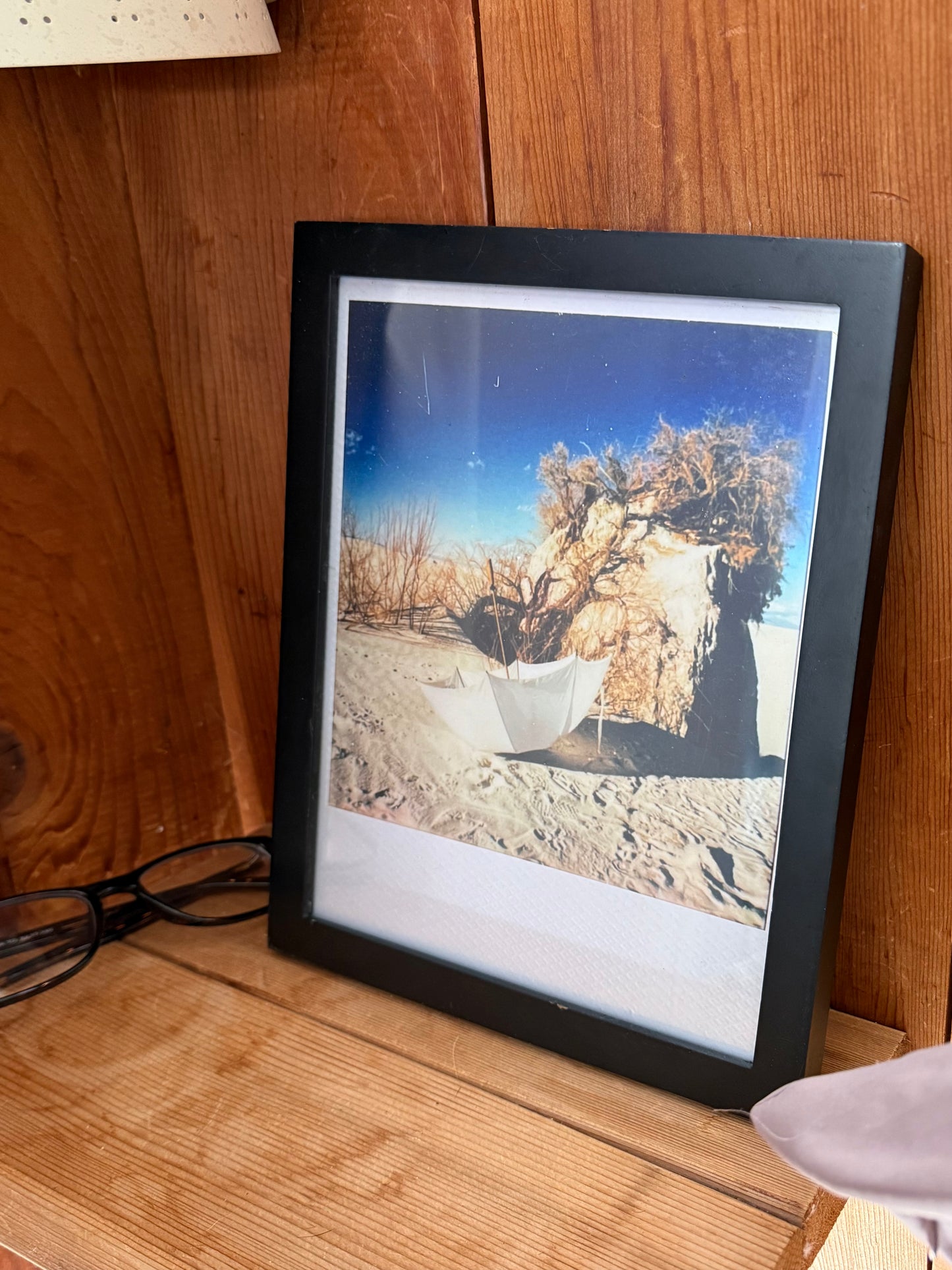 UMBRELLA IN WHITE SANDS 8” x 10” PRINT