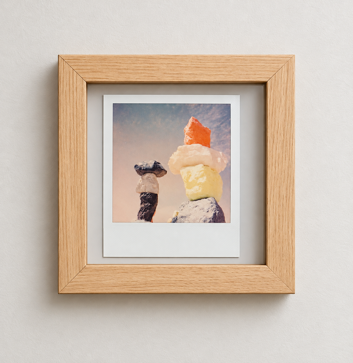 MAGIC MOUNTAINS (framed original polaroid)