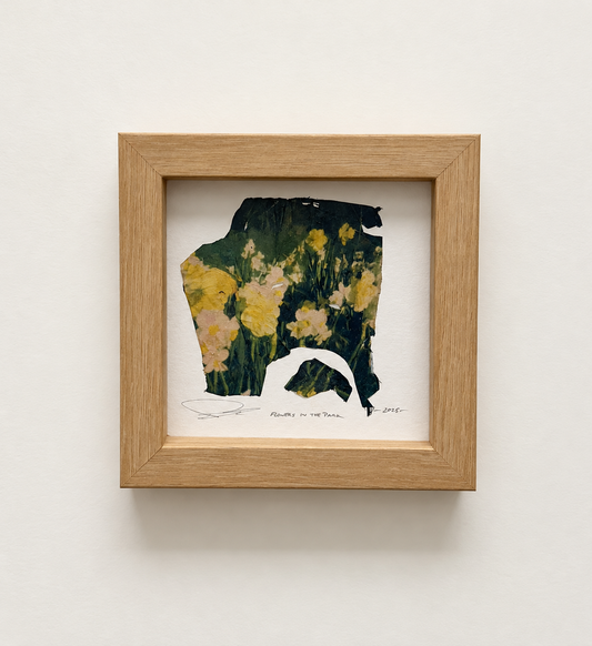 FLOWERS IN THE PARK (framed original emulsion lift)