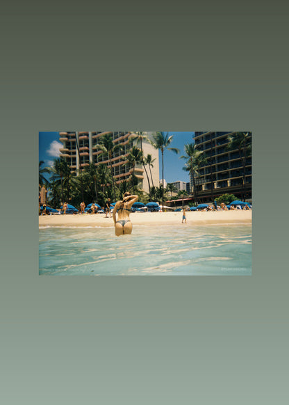 WAIKIKI BEACH (5”x7” FRAMED PRINT)